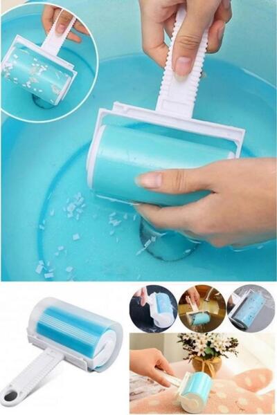 Pisicik Washable Hair Dust Collection Roller Clothes Carpet Sofa Cat Dog Pet Hair Cleaning Apparatus