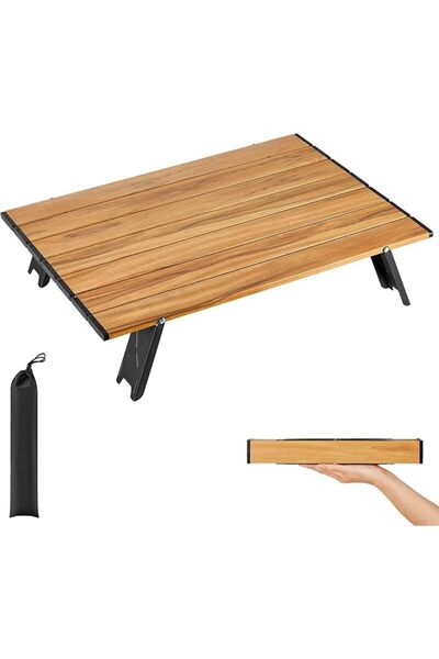 GENERAL ATEPA Ultralight Compact Camping Side Table, Backpacking Mini Small F...
