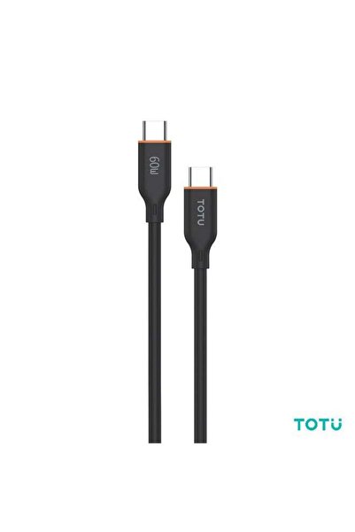 Totu 60W 6A Fast Charging USB-C to USB-C Cable | Anti-Break Soft Silicone 1.2...