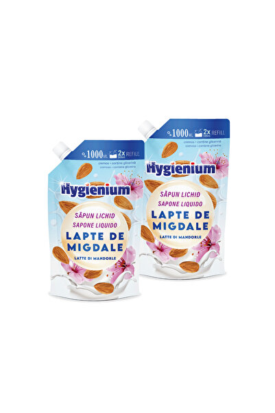 Hygienium Set 2 x sapun lichid cu lapte de migdale, 1L