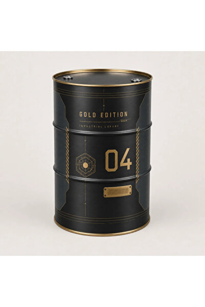 Generic Brand Masă tip butoi personalizată CISKO Gold Edition – Industrial Lu...