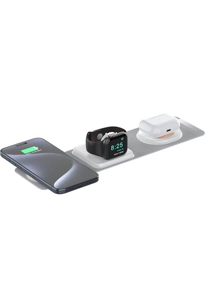 CarsMinders 3-in-1 Charging Station for Smart Phone Devices, MagSafe 15W Fast...