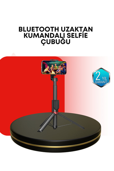 FTA TİCARET Selfie Stick Tripod with Vertical and Horizontal Shooting Support