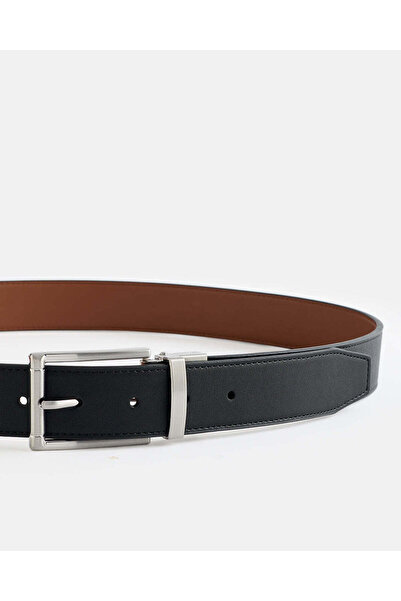 REDTAG Men Black and Tan Twist Buckle Belt