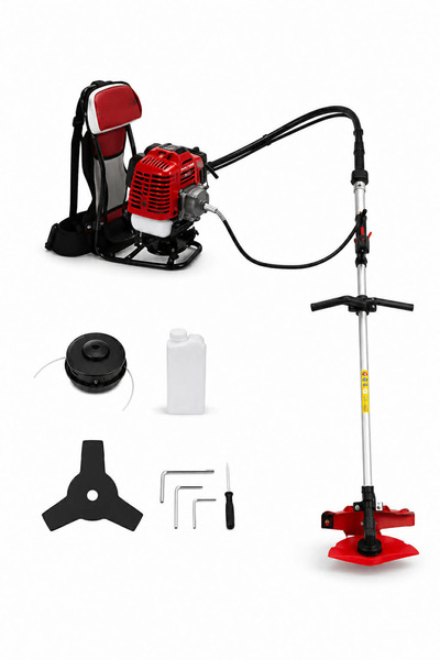 haktaş 62CC Benzinli Sırt Tırpanı TMBG620 Profesyonel Ot Biçme ve Çalı Temizl...
