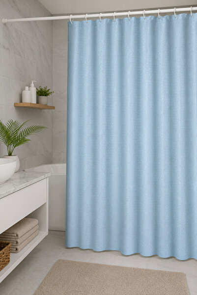 Binbirreyon 3D Peva Shower Curtain 180X180Cm 12 Hooks Included Lc060