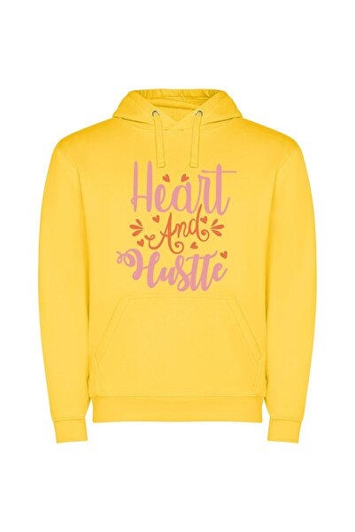 iLovePrints Pink Heart Hustlers: Clean Design Φούτερ με κουκούλα σε χρώμα Κίτ...