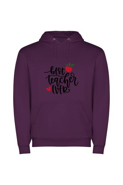 iLovePrints Supreme Educator Teaser Φούτερ με κουκούλα σε χρώμα Μωβ