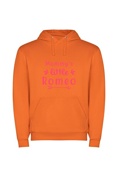 iLovePrints Charming Ray of Love Φούτερ με κουκούλα σε χρώμα Πορτοκαλί