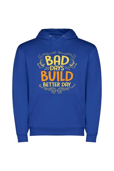iLovePrints Building Better Days: An Inspired Journey Φούτερ με κουκούλα σε χ...