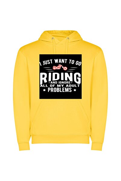 iLovePrints Reckless Bliss: Motorcycle Escapades Φούτερ με κουκούλα σε χρώμα ...