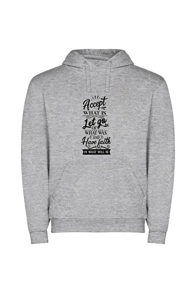 iLovePrints Noir Elegance: Cinematic Black Φούτερ με κουκούλα σε χρώμα Γκρι