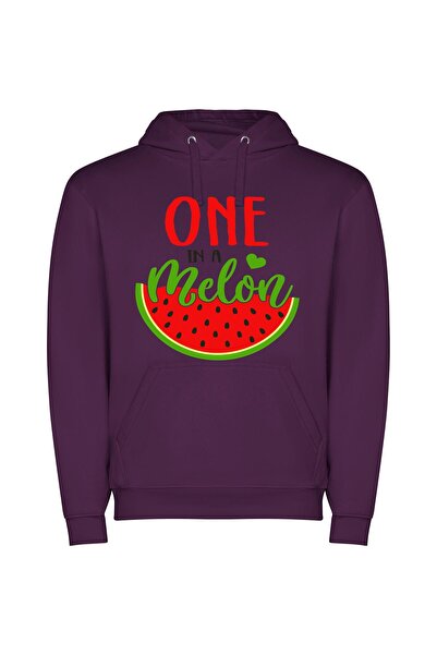 iLovePrints Melonception by Winona Nelson Φούτερ με κουκούλα σε χρώμα Μωβ