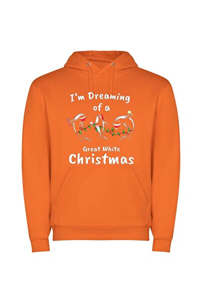 iLovePrints White Christmas Coloring Delights Φούτερ με κουκούλα σε χρώμα Πορ...