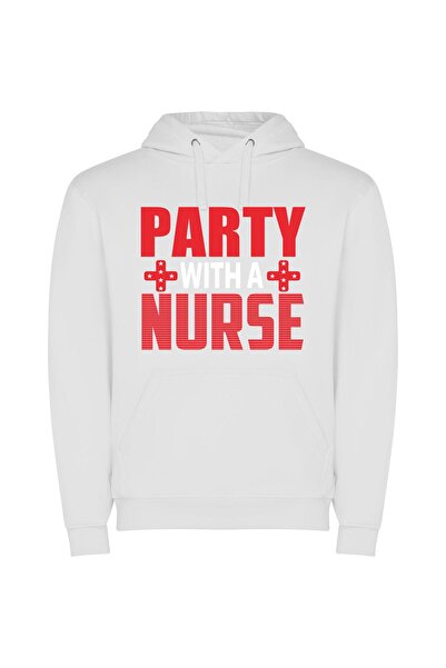 iLovePrints Fabulous Medical Celebration Φούτερ με κουκούλα σε χρώμα Λευκό