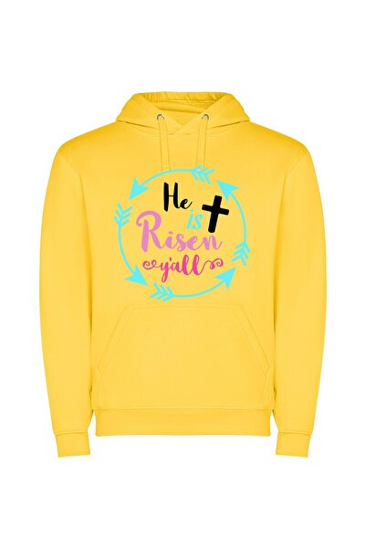 iLovePrints Resurrection Reverie: A Vibrant Easter Φούτερ με κουκούλα σε χρώμ...
