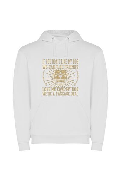 iLovePrints Pawsome Friendship in style Φούτερ με κουκούλα σε χρώμα Λευκό