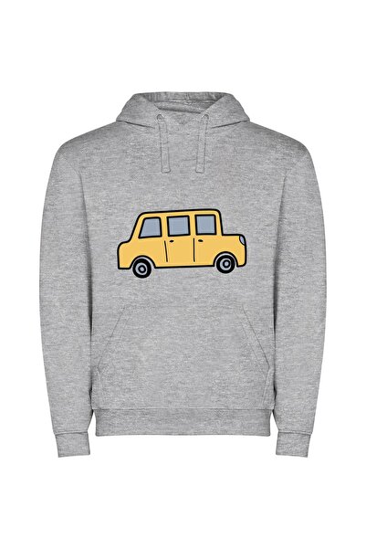 iLovePrints Sunny Speedster Spotlight: Radiant Yellow Ride Φούτερ με κουκούλα...