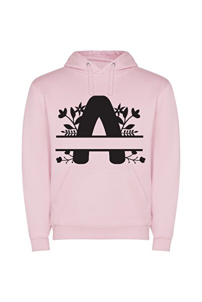 iLovePrints Floral A Wonderland Φούτερ με κουκούλα σε χρώμα Ροζ