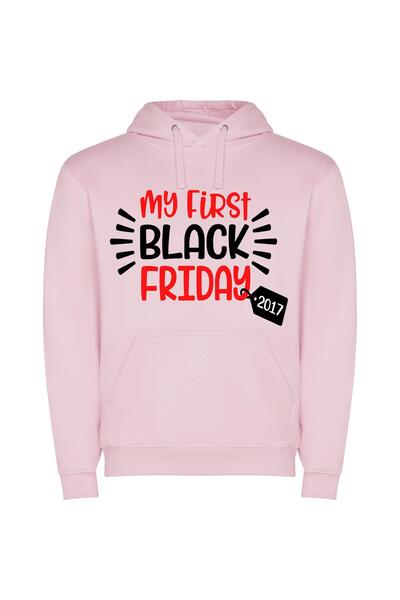 iLovePrints Prime-Time Black Friday Delight Φούτερ με κουκούλα σε χρώμα Ροζ