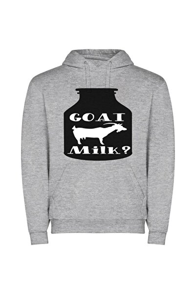 iLovePrints Regal Goat Elixir Φούτερ με κουκούλα σε χρώμα Γκρι