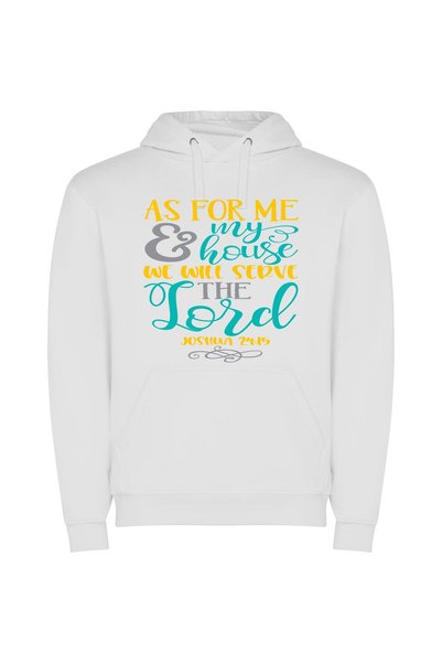 iLovePrints Serving the Divine Design Φούτερ με κουκούλα σε χρώμα Λευκό