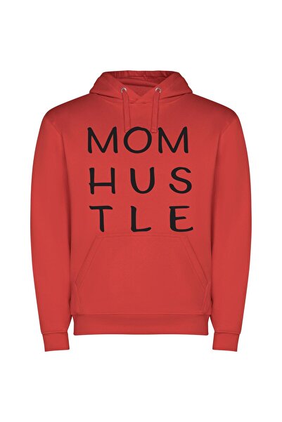 iLovePrints The Monochrome Hustler Journey Φούτερ με κουκούλα σε χρώμα Κόκκινο