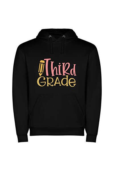 iLovePrints Artisanal Grade Handwriting Φούτερ με κουκούλα σε χρώμα Μαύρο