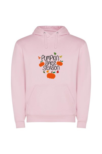 iLovePrints Festive Autumn Delights Φούτερ με κουκούλα σε χρώμα Ροζ