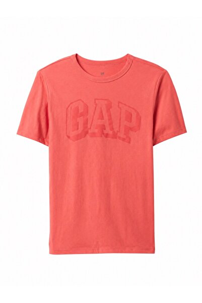 GAP Kids Gap boys' short sleeve t-shirt with print detail - orange