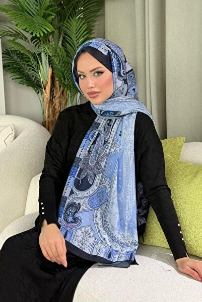 Şule Giyim Lagoon Pattern Shawl Saks