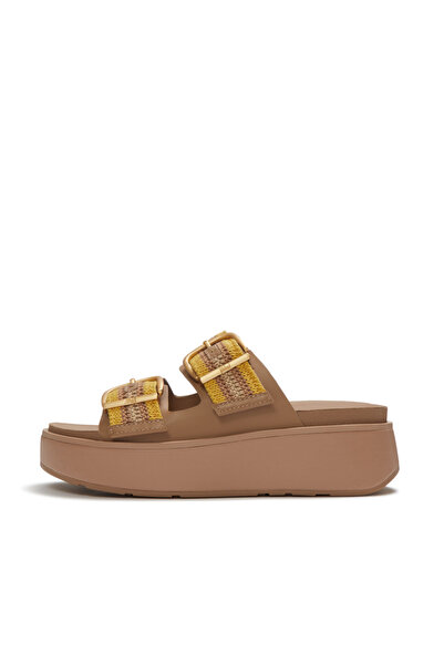 Fitflop Women's Gen-FF Max Buckle Stripe-Webbing Two-Bar Slides