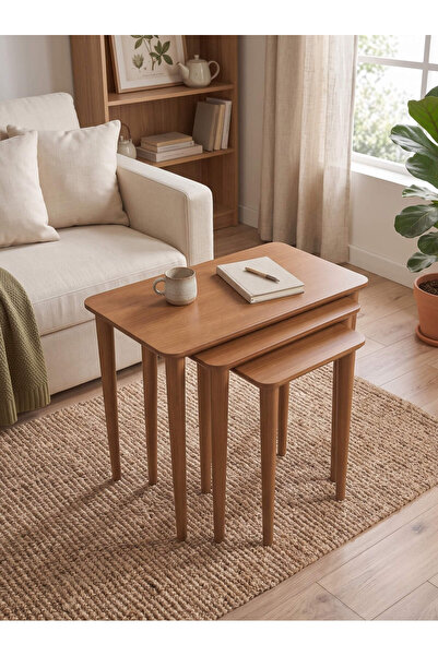 KleinHaus Furniture Lora Zigon Sehpa Seti 3'lü