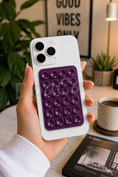 DoaCase Silikon Vakumlu Yapışkanlı Kaymaz Vantuz Cep Telefon Tutucu