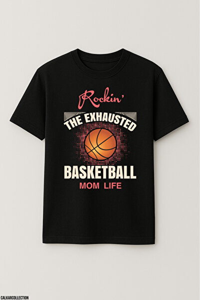 CALKARCOLLECTION تيشيرت كرة السلة The Exhausted كبير الحجم للجنسين