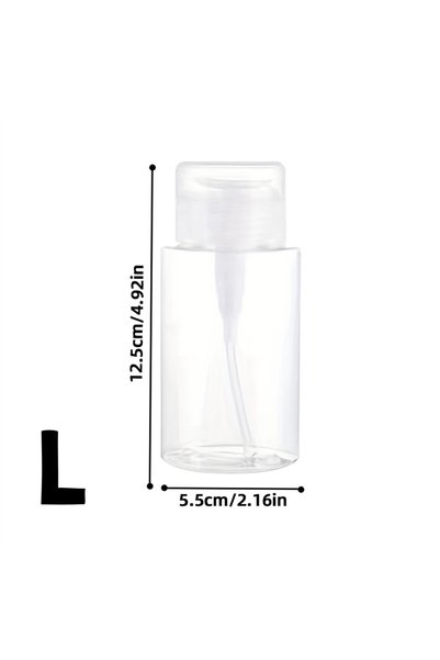 Choice 200ml - L 1/3pc Transparent Pump Bottle Dispenser Push-Down Refillable...
