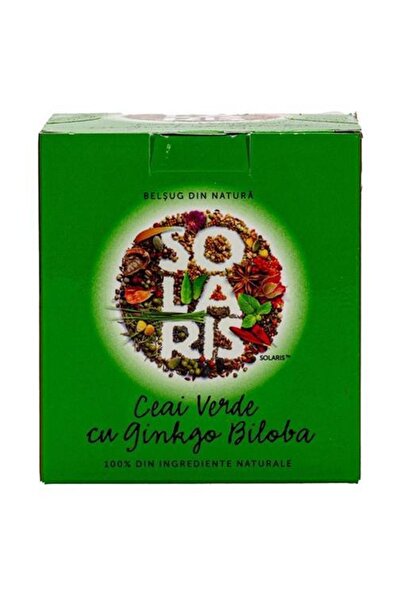 SOLARIS Ceai Verde cu Ginkgo Biloba 20 plicuri