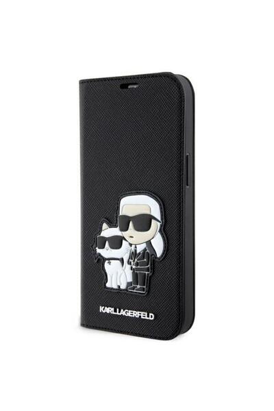 Karl Lagerfeld Carcasă Husa pentru iPhone 14 PU Saffiano Karl și Choupette NF...
