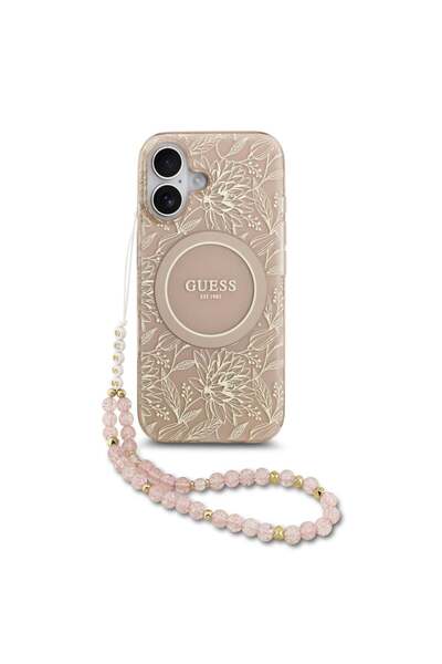 Guess Case with ring compatible with iPhone 17 Air, MagSafe/Magnetic, TPU, Wh...