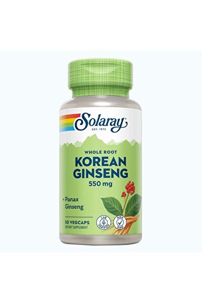 Solaray Korean Ginseng 550mg - 50 Capsules