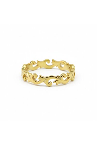ED Fine Jewelry Gümüş Vintage Yüzük Kıvrımlı Motifli El Yapımı Zarif Tasarım ...