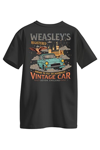 Harry Potter Vintage Car Unisex Tişört