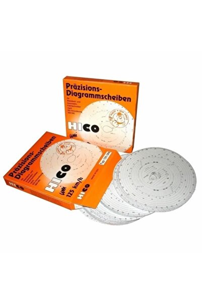 Universal Set diagrame tahograf Hico, 125 km/h, 100 buc/set