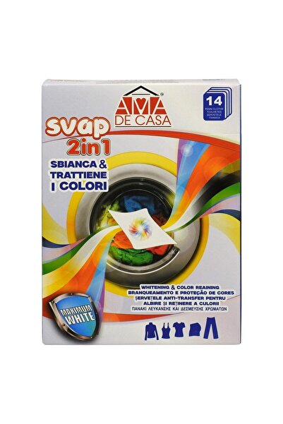 BAMA DEKORASYON Napkins, Ama de Casa, Color Catchers 14 pcs 2in1 Maximum White