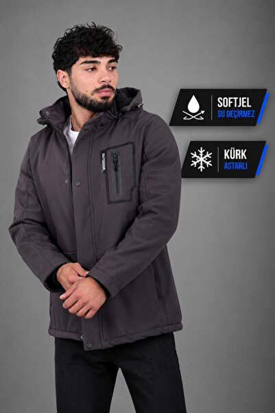 Stilkombin معطف بغطاء للرأس قابل للفصل PLDP 2991_50413