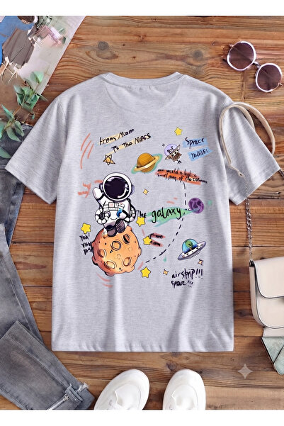 UNCİA OUTDOORS Women'S/Men's Unisex Galaksy Space-Themed Crew Neck Oversized ...