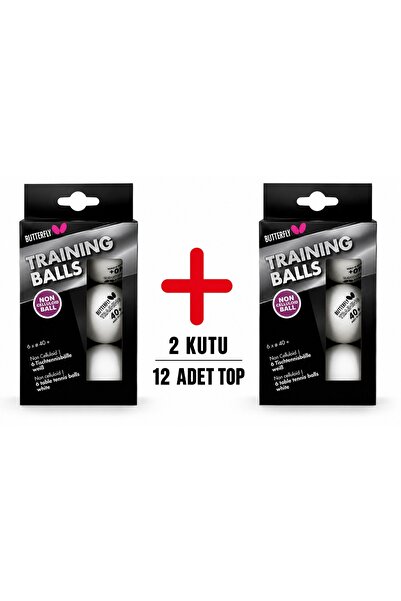 BUTTERFLY 85140 Training 6 lı Masa Tenisi Topu 2 Kutu 12 Adet