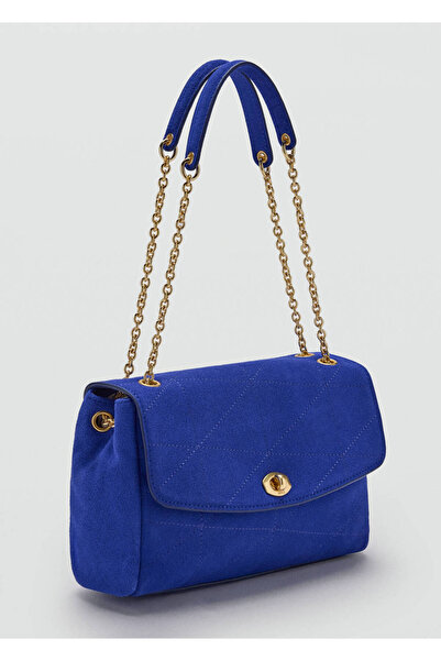 MANGO Woman Small leather chain shoulder bag