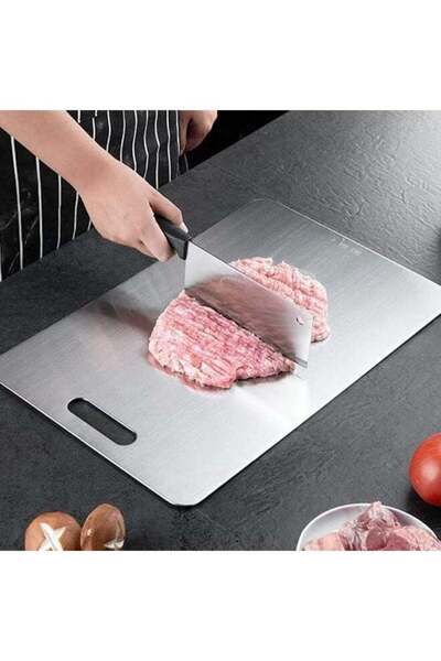 Smart Kitchen لوح تقطيع من الفولاذ المقاوم للصدأ 304 من COUPONDEAL متوفر بعدة...