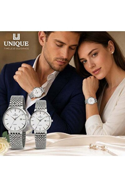 Genericc Couple Watches Men and Women| Stainless Steel | Couple Watches Set